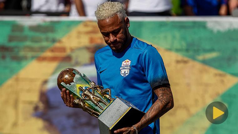 Neymar Jr, durante un acto celebrado en Praia Grande