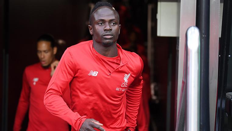 Sadio Mané, going out to train with the Liverpool
