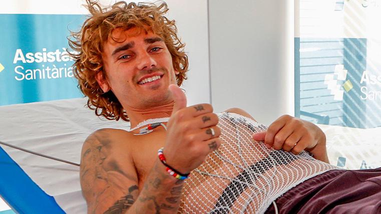 Antoine Griezmann, subjecting to a part of the medical proofs