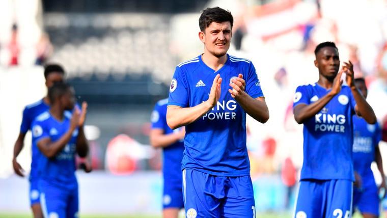 Harry Maguire in a party of the Leicester City