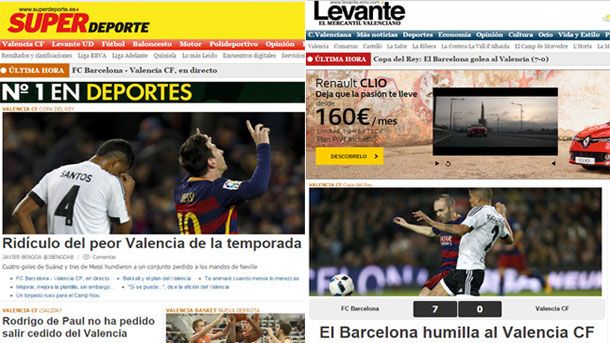La prensa valenciana amaneció este jueves con muchas críticas hacia neville