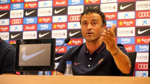 Press conference of luis enrique previous to the athletic fc barcelona