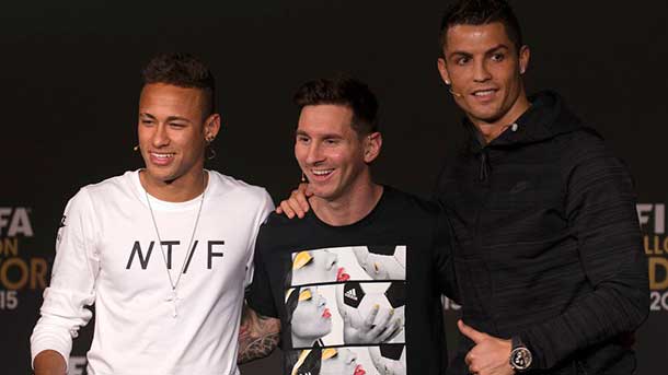 The fifa published the votes of the balloon of gold 2015 of read messi, Christian ronaldo and neymar júnior