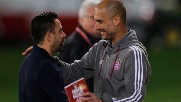 The Catalan midfield player saw  with the trainer of the bayern of munich guardiola in qatar
