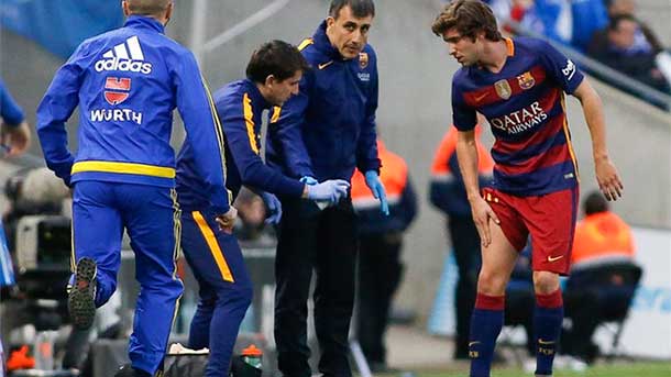 The canterano Barcelona finish with a muscular problem in his right leg that it can leave him out of the party of glass
