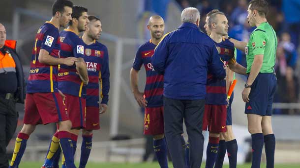 The referee of the espanyol barça was clearly against of the fc barcelona