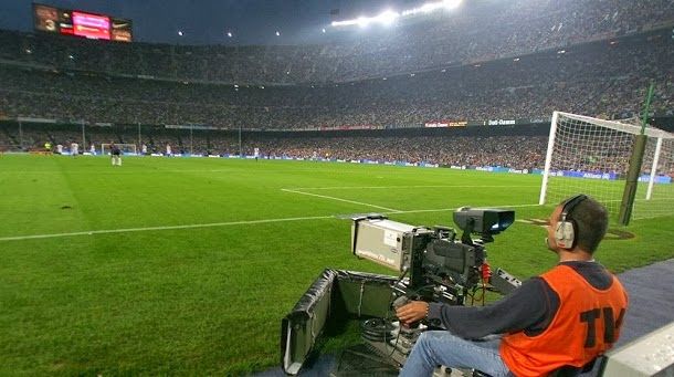 The fc barcelona real society, in television