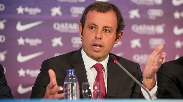 Like this it was the speech of farewell of sandro rosell