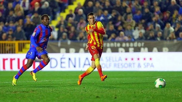 First 'hat trick' of cristian tello with the fc barcelona