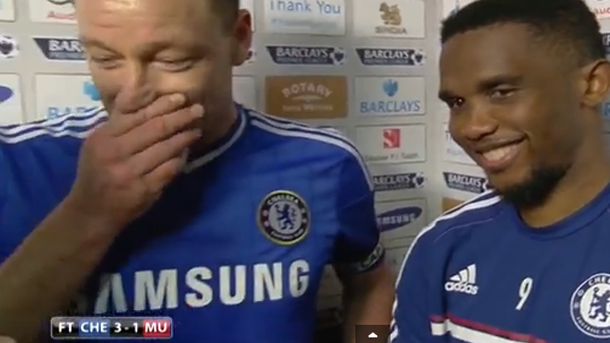 Samuel eto'or happens a bad while by not knowing English