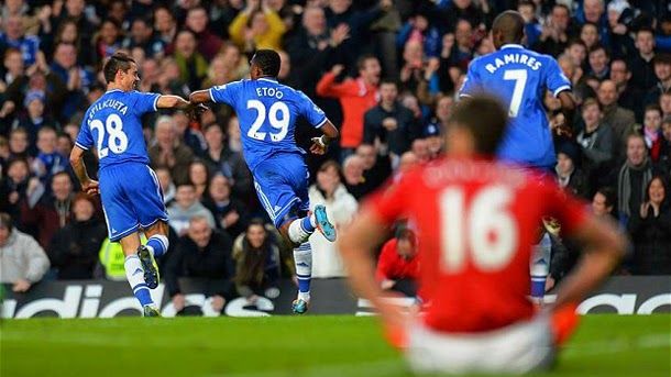 'hat trick' Of eto'or in the chelsea manchester united (3 1)
