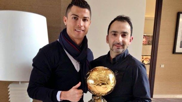 Cristiano ronaldo shares the balloon of gold with his hairdresser