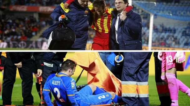 Why there was not stretcher for neymar and yes for alexis ruano?