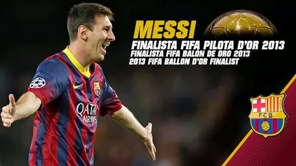 Messi will be by seventh consecutive year in the podium of the balloon of gold