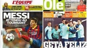 The return of messi, cover in olé and l´instrument