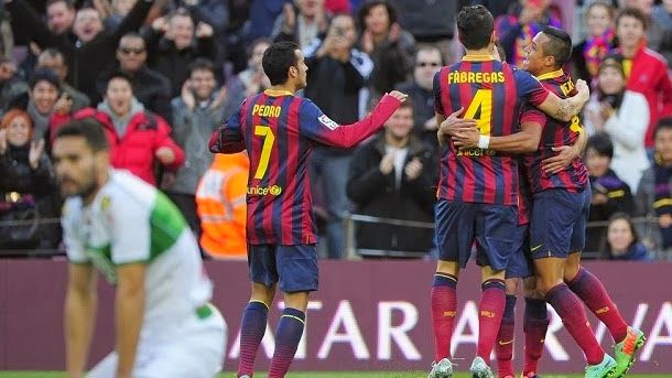 Video Summary: barcelona 4 elche 0 league 2013 14 j18