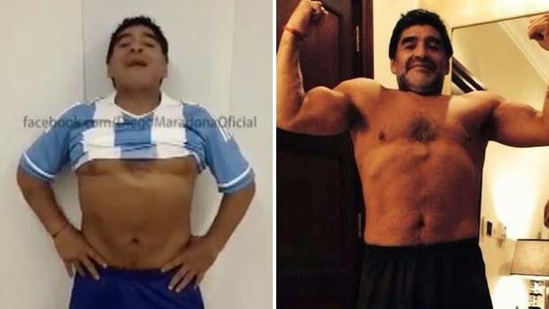 Maradona desata The controversy with his video of new year