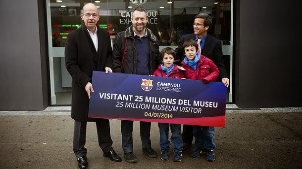 The museum of the barça receives to his visitor number 25 millions