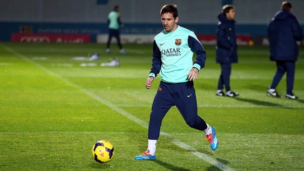 Messi already trains  with the group