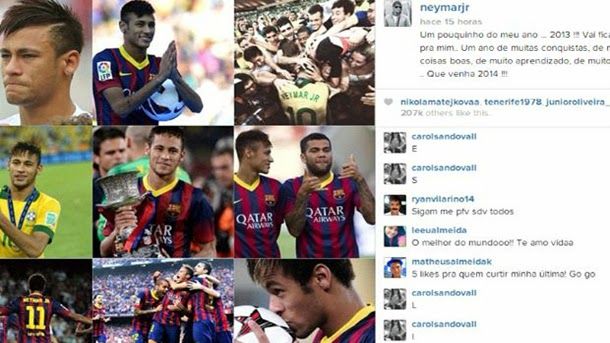 The 2013 of neymar