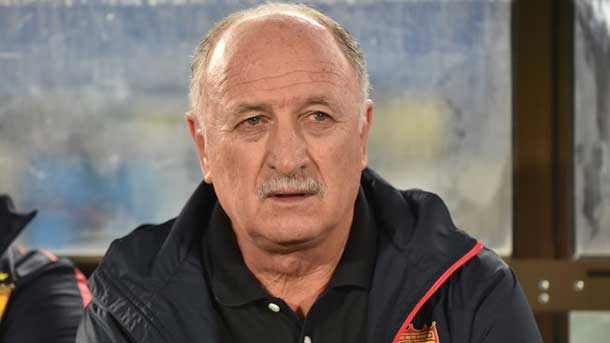 Press conference of scolari previous to the fc barcelona guangzhou