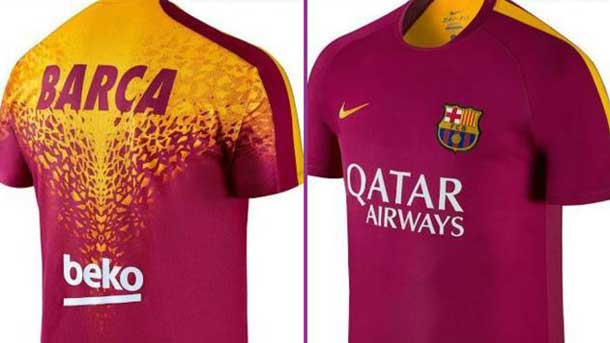 Mes que un club red FC Barcelona España Spain Soccer Futbol T Shirt Camiseta 