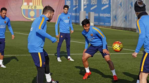 Paik And samper went back to train  with the first team of the barça