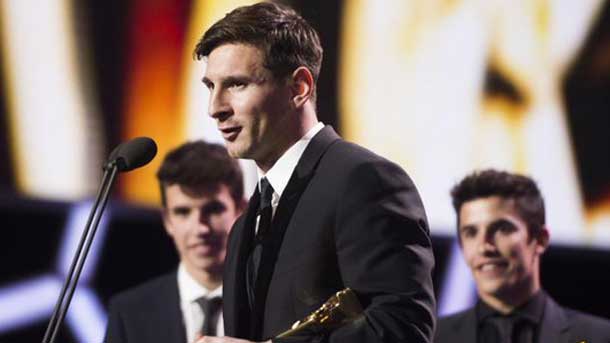 Leo messi obtained the distinction to better player of the league and luis enrique, the one of better trainer