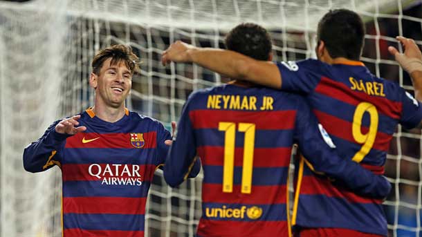 The fc barcelona boasts to have to the best trident of the history