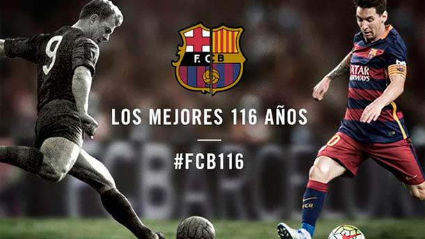 El equipo blaugrana cumple 116 años en las mejores condiciones