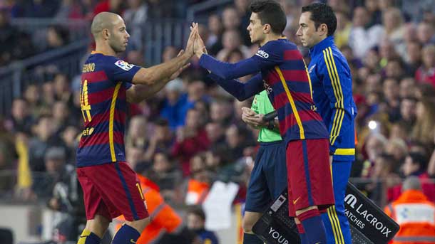 Mascherano elogió To the trident of the fc barcelona in mixed zone
