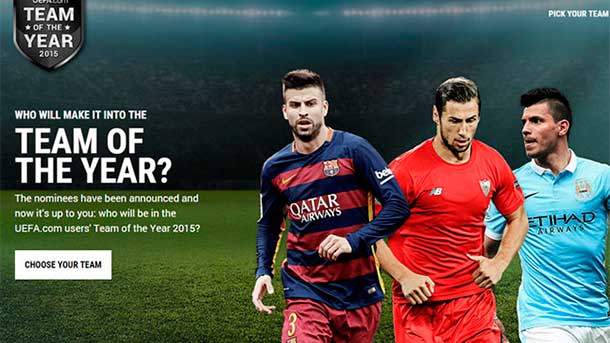 The team blaugrana has eight candidates for the ideal team of the uefa 2015