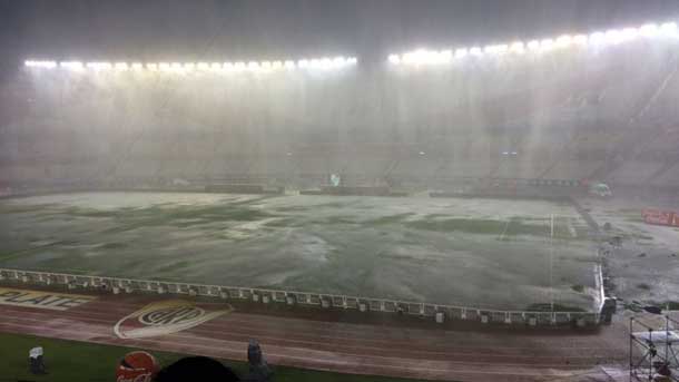 The Argentinian brasil had to suspend by a deluge in the Argentinian capital