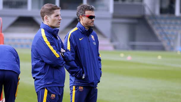 Luis enrique will carry  to four players of the barça b