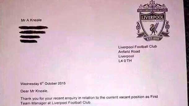 The fan to the fifa 2015 received an official answer of the liverpool