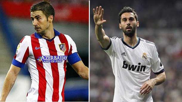 The captain of the athletic of madrid puts in his place to the player of the real madrid