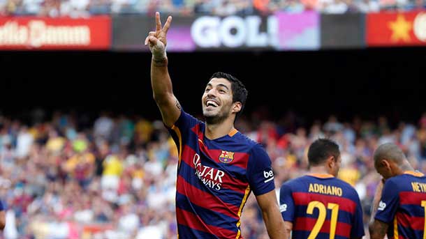 Luis suárez already carries six doublets and a hat trick with the fc barcelona