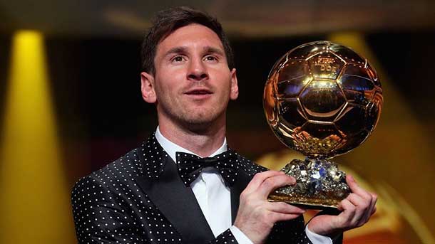 The Argentinian star of the fc barcelona, read messi, already prepares  to raise the balloon of gold 2015