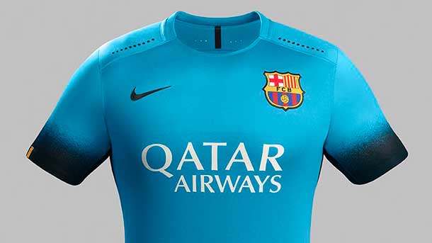 The fc barcelona will première T-shirt in front of the blunt ace in this champions league
