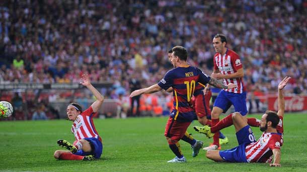 The Argentinian forward read messi marked the goal of the victory for the fc barcelona