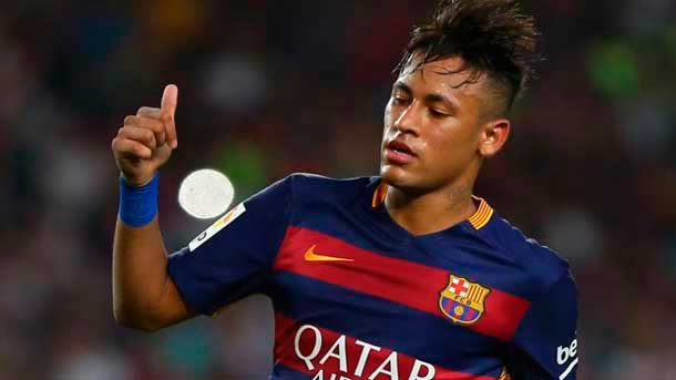 The forward of the fc barcelona neymar cumplio 100 parties with the barça in front of the athletic