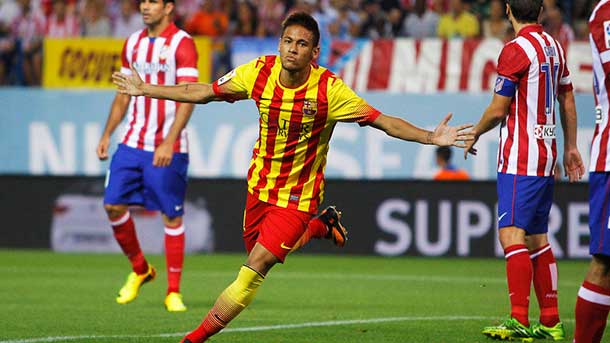 Neymar quiere romper su sequía marcándole al atlético de madrid, rival al que le hizo su primer gol blaugrana