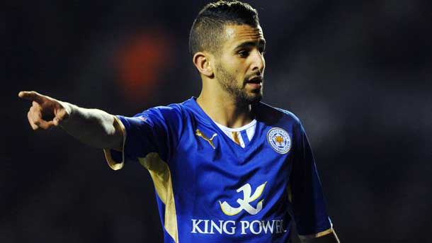 The forward of the leicester city, one of the big surprises in inglaterra