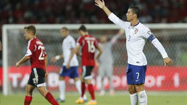 The Portuguese star went back to be disappeared against albania (1 0)