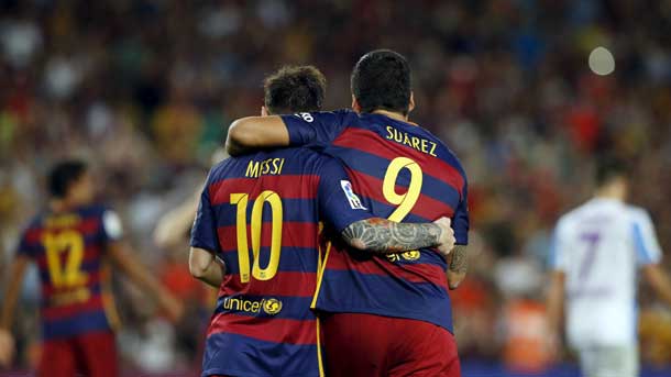 Messi and luis suárez show that they are good friends