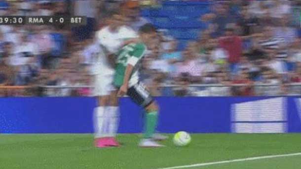 The Portuguese star would have struck to a player of the betis in the bernabéu