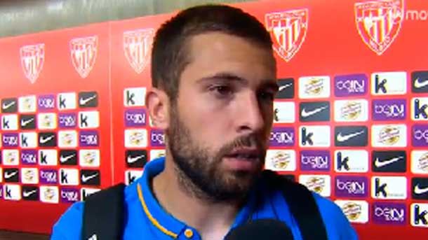 Jordi alba affirms that the barça could not play well in front of the athletic by the field