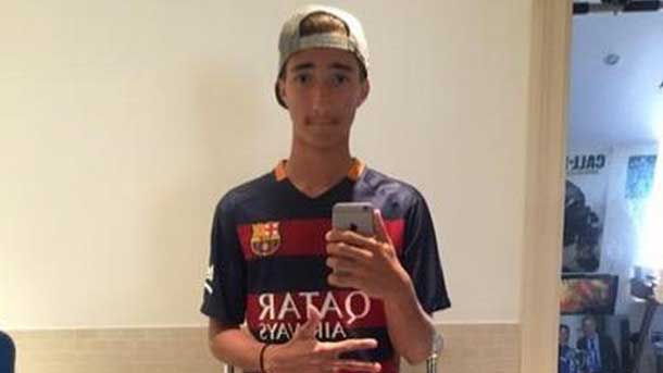 The son of josé mourinho publishes several images with the T-shirt of the fc barcelona