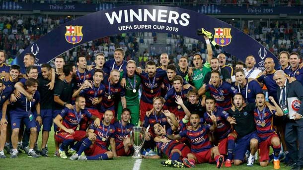Supercopa de europa: fc barcelona 5 4 sevilla