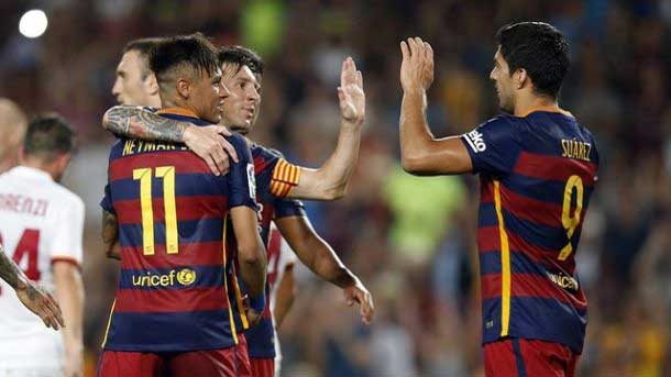 The three tenors of the fc barcelona want to win all the titles at stake